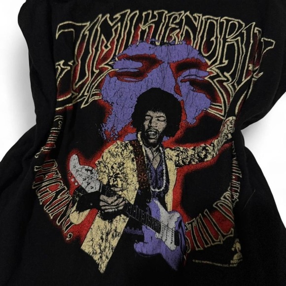 Graphic Tank Top Jimi Hendrix Band Tee Grunge SoftGrunge Alt Punk Goth Emo - Picture 3 of 4